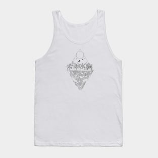 Stylized winter landscape Tank Top